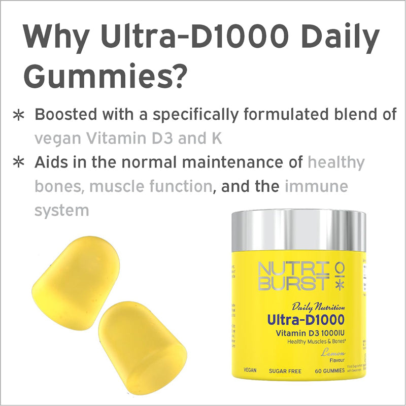 Nutriburst Ultra D3 1000 IU 60s