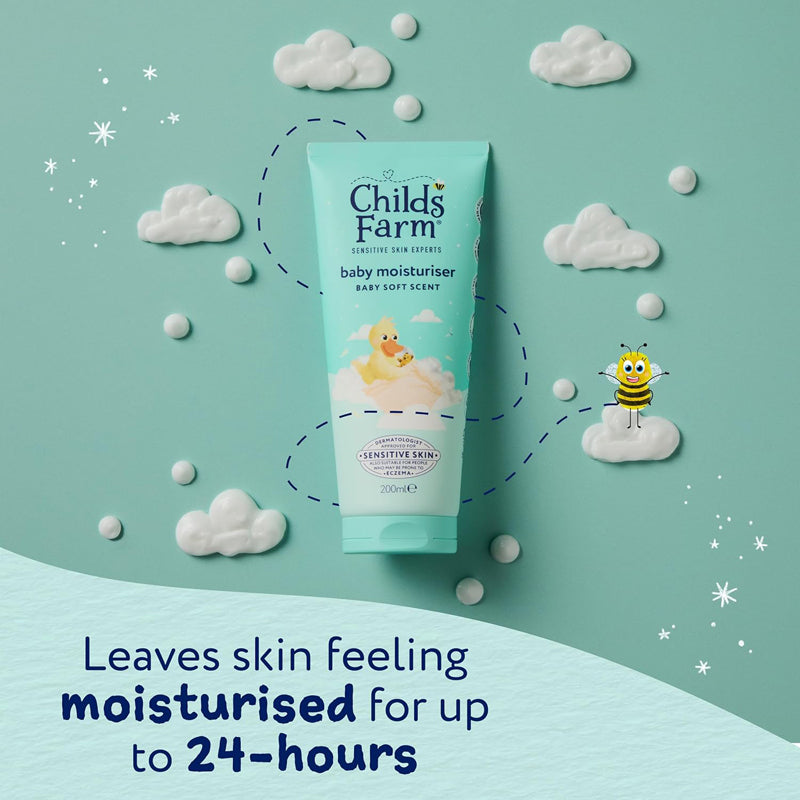 Child's Farm Baby Moisturiser 200ml 3 Pack