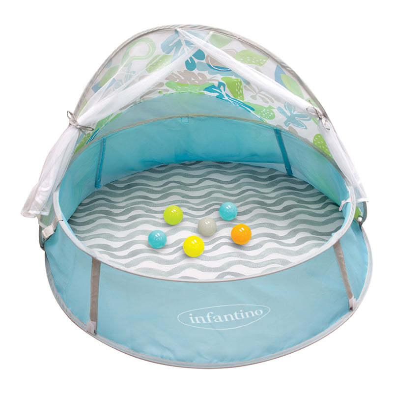 Infantino Ball Pit With Uv Protection Canopy And Mosquito Net