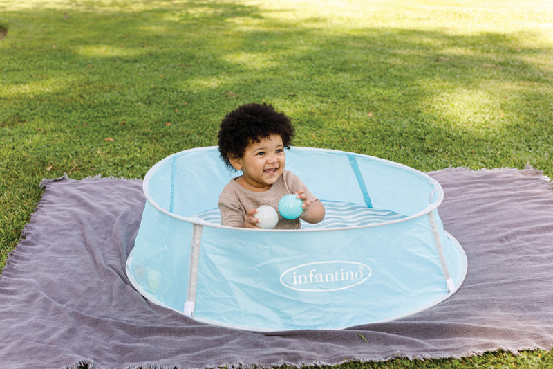 Infantino Ball Pit With Uv Protection Canopy And Mosquito Net