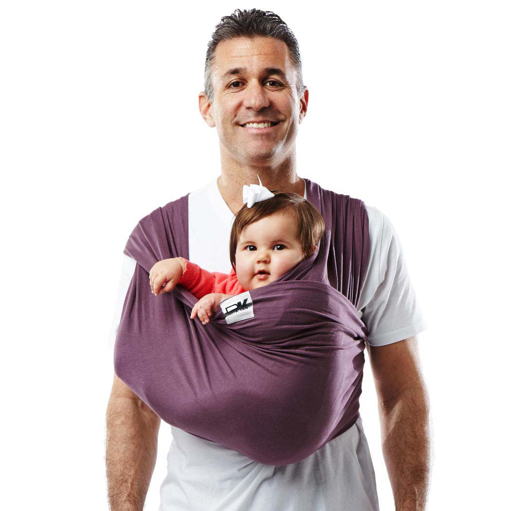 Baby K'tan Solid Cotton Carrier Eggplant Size S