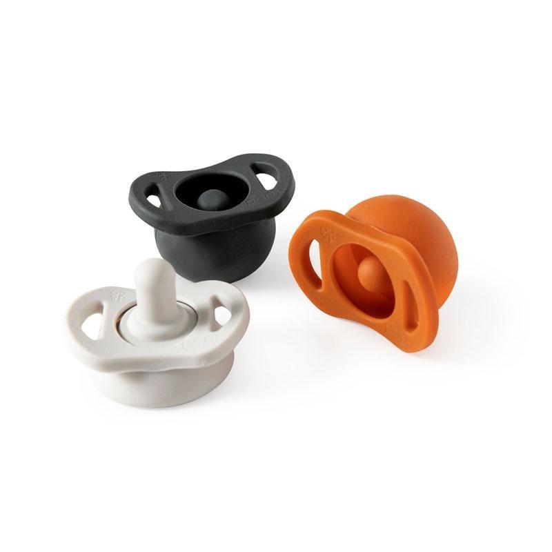 Pacifier Doddle & Co Pop & Go Spice Cream Coal With Built-in Case 3+Months Set 3