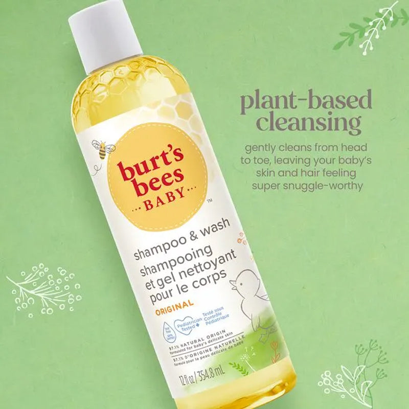 Burt's Bees Baby Bee Shampoo & Body Wash 3 Pack
