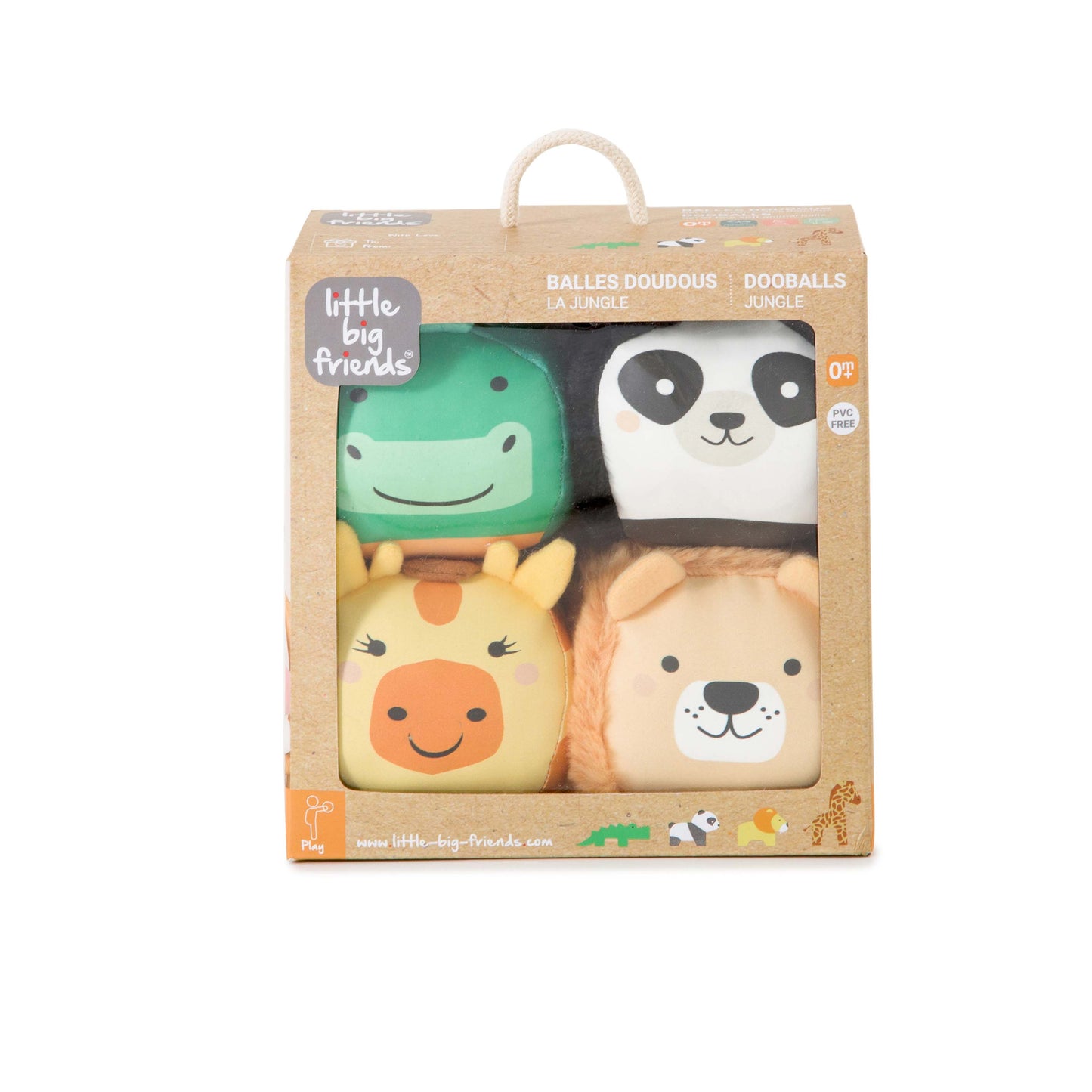 Little Big Friends Balls Dooballs Jungle Set of 4