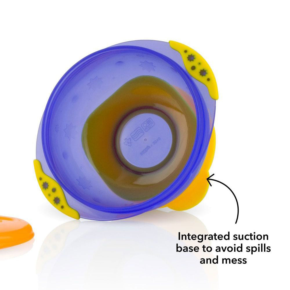 Nuby Stackable Suction Bowls 2Pk