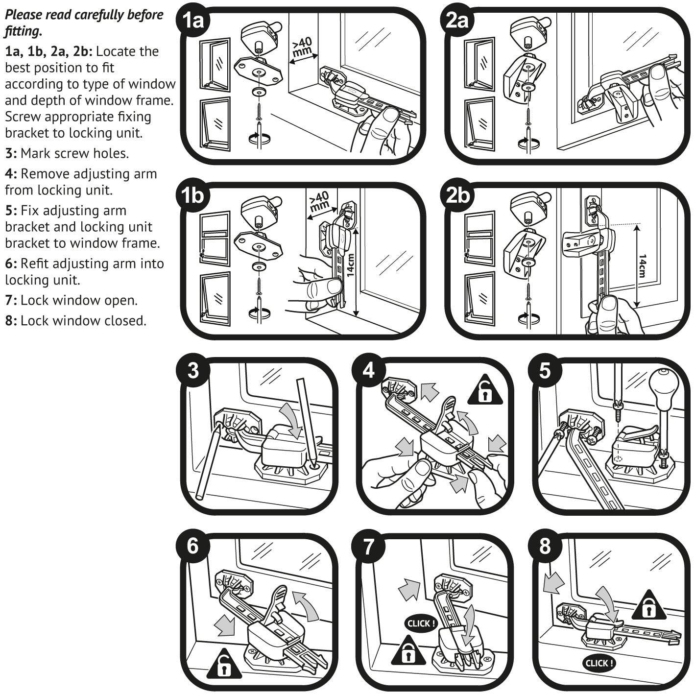 Clippasafe Home Safety Window Lock