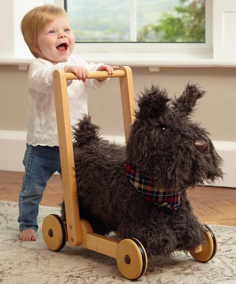 Little Bird Told Me Push Along Scottie Dog