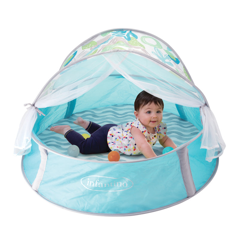 Infantino Ball Pit With Uv Protection Canopy And Mosquito Net