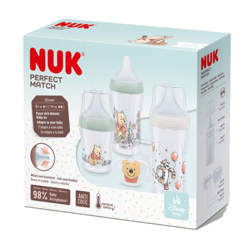 NUK Perfect Match Starter Bottle Set Winnie the Pooh