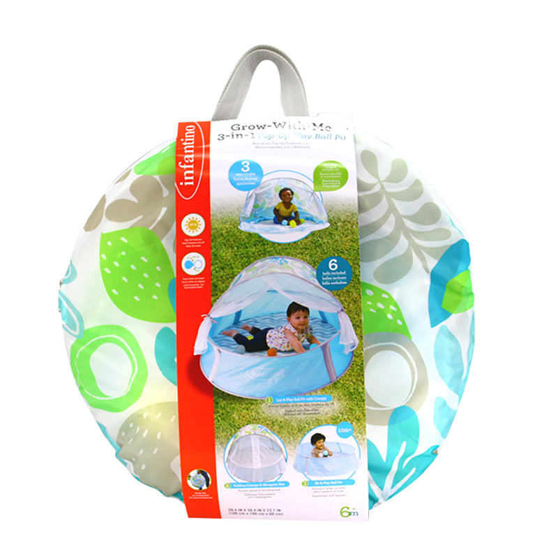 Infantino Ball Pit With Uv Protection Canopy And Mosquito Net