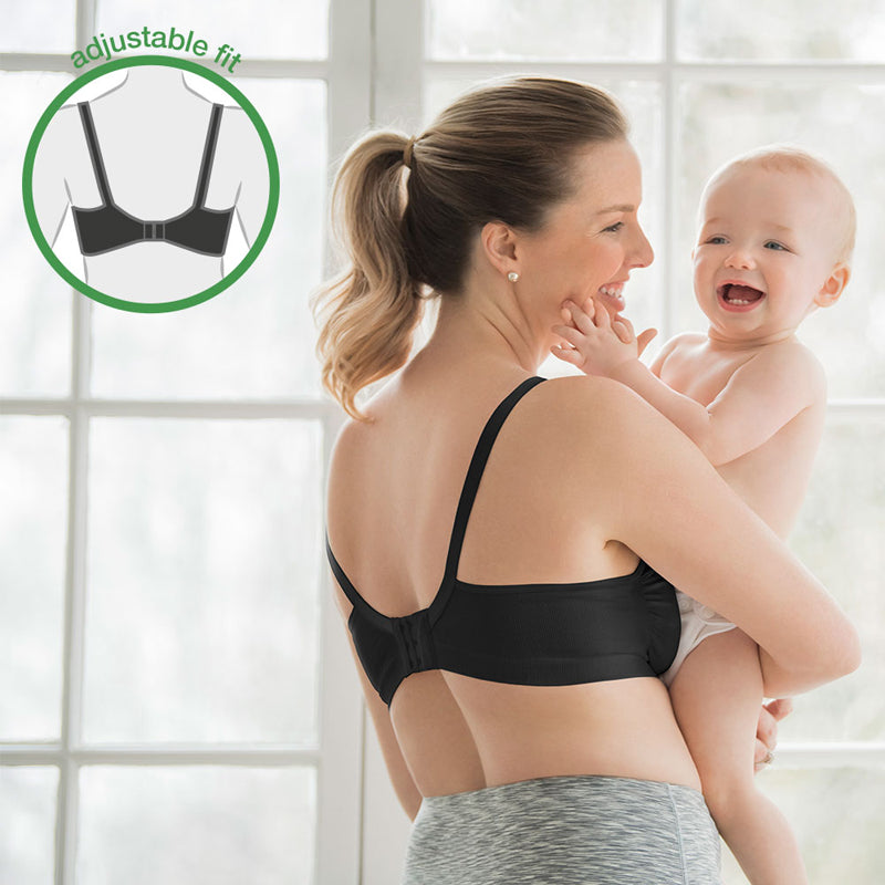 Medela Maternity & Nursing Bra Black Large