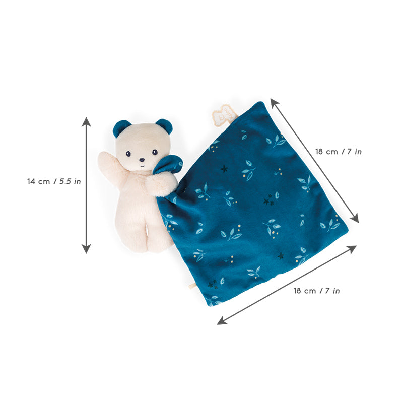 Kaloo Carre Douceur Doudou Bear Night-Owl 17cm