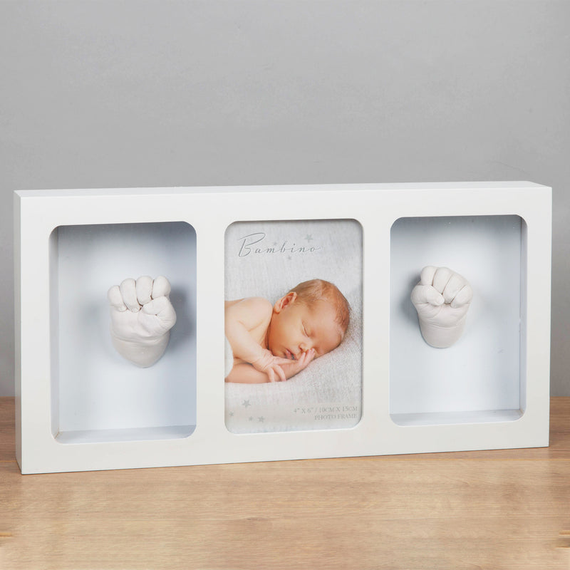 Bambino Triple Photo Frame & Casting Kit White