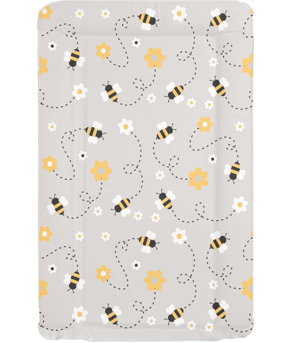 Mollydoo Baby Changing Mat Grey Bee