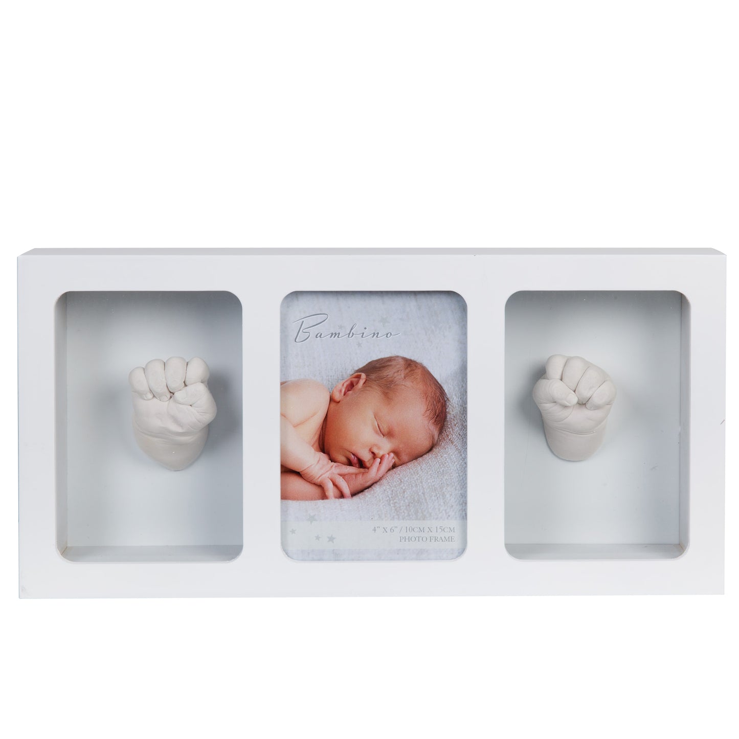 Bambino Triple Photo Frame & Casting Kit White
