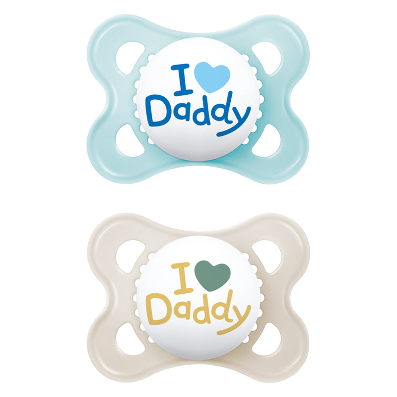 MAM Original Soother Blue Daddy 2-6m 2Pk