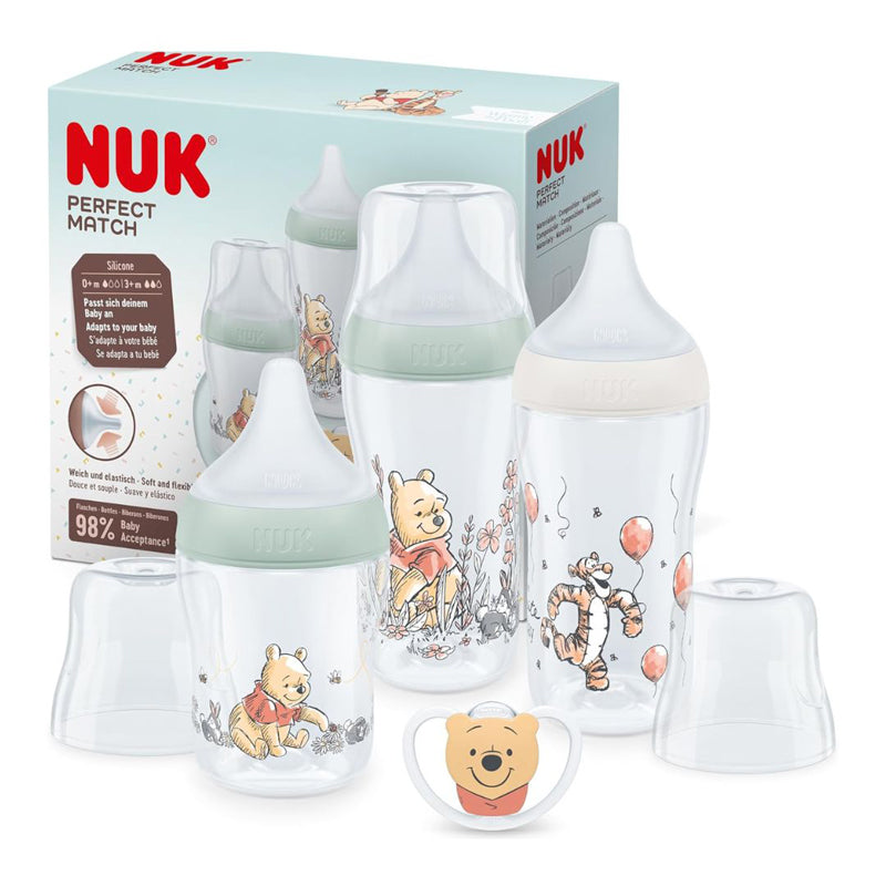 NUK Perfect Match Starter Bottle Set Winnie the Pooh