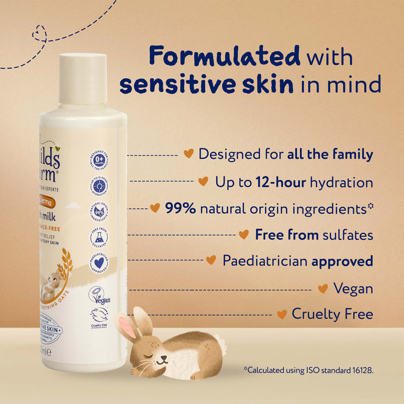 Child's Farm OatDerma Bath Milk 250ml 3 Pack