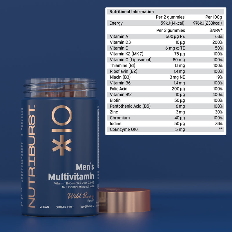 Nutriburst Mens Multivitamin 60s