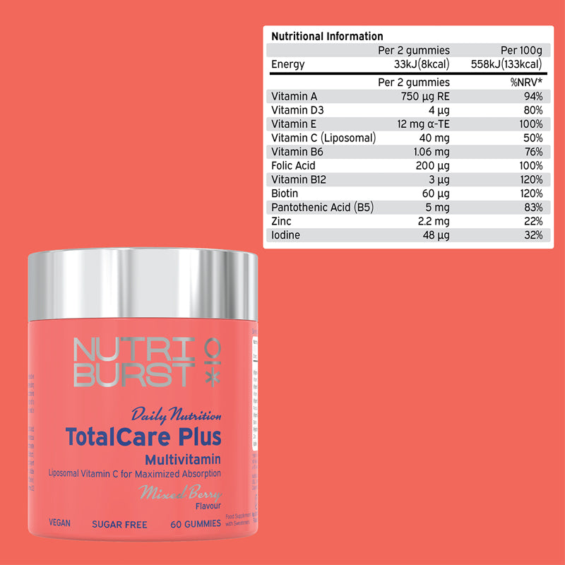 Nutriburst Totalcare Plus 60s