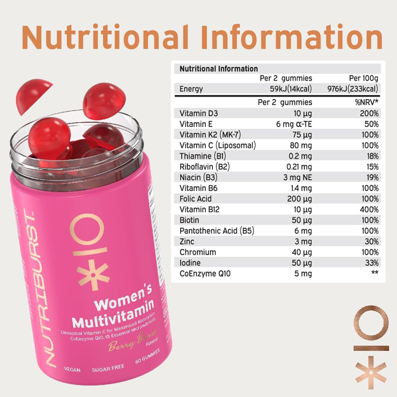 Nutriburst Womens Multivitamin 60s