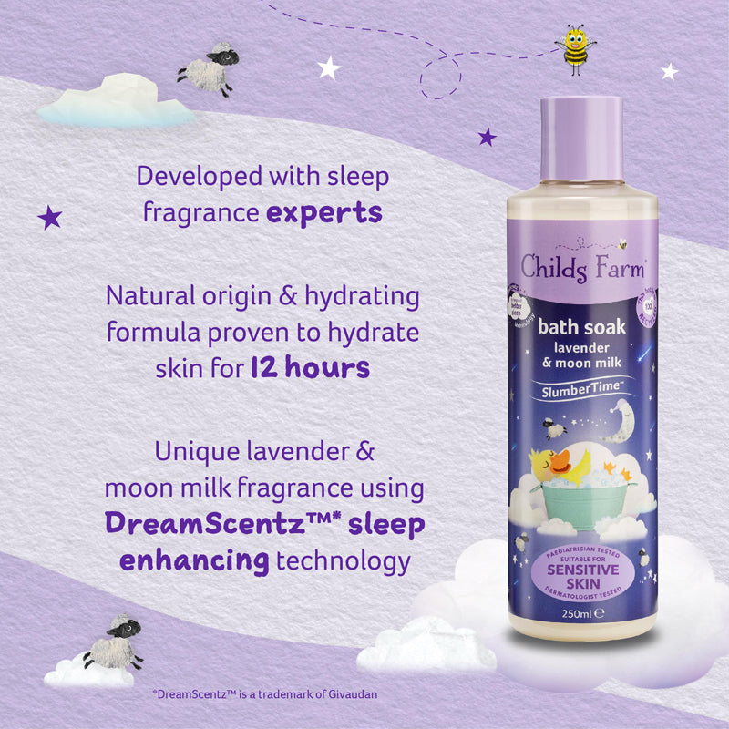 Child's Farm SlumberTime Bath Soak 250ml 3 Pack