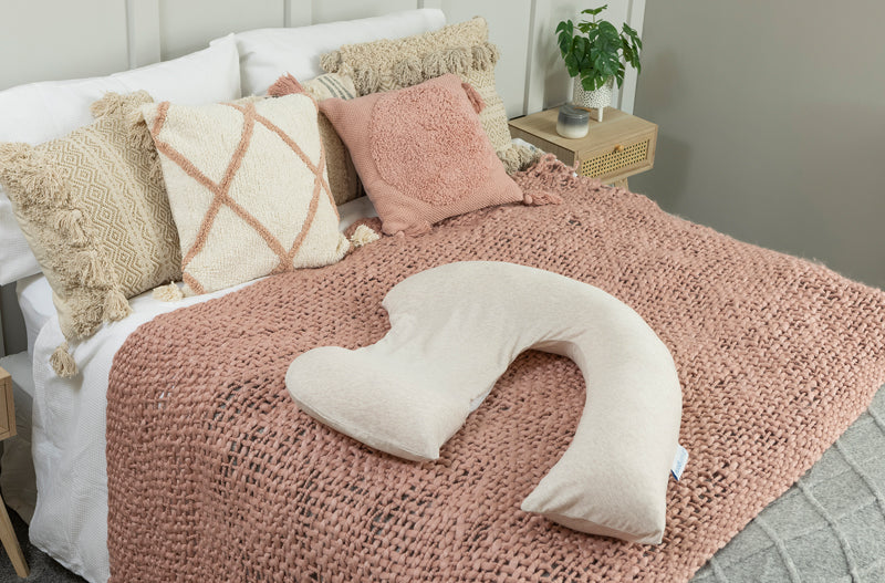 Dreamgenii Pregnancy Support and Feeding Pillow Beige Marl