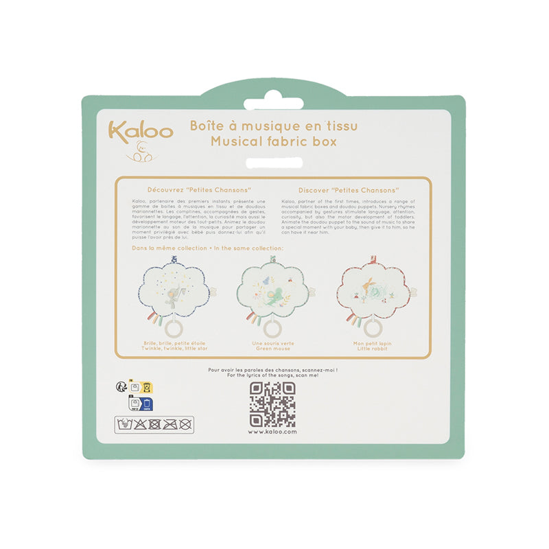 Kaloo Petites Chanson Musical Fabric Box Little Rabbit