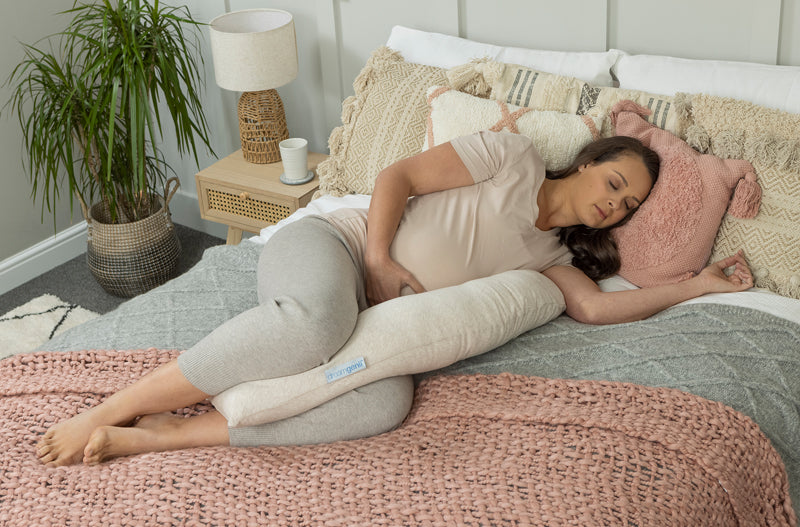 Dreamgenii Pregnancy Support and Feeding Pillow Beige Marl