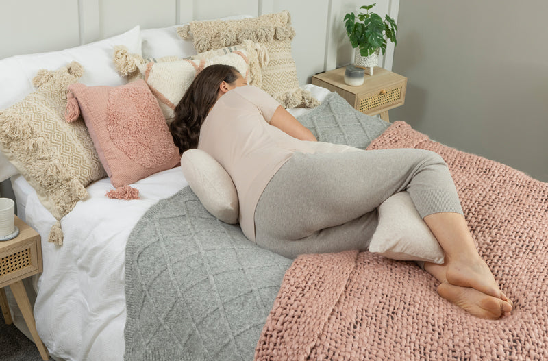 Dreamgenii Pregnancy Support and Feeding Pillow Beige Marl