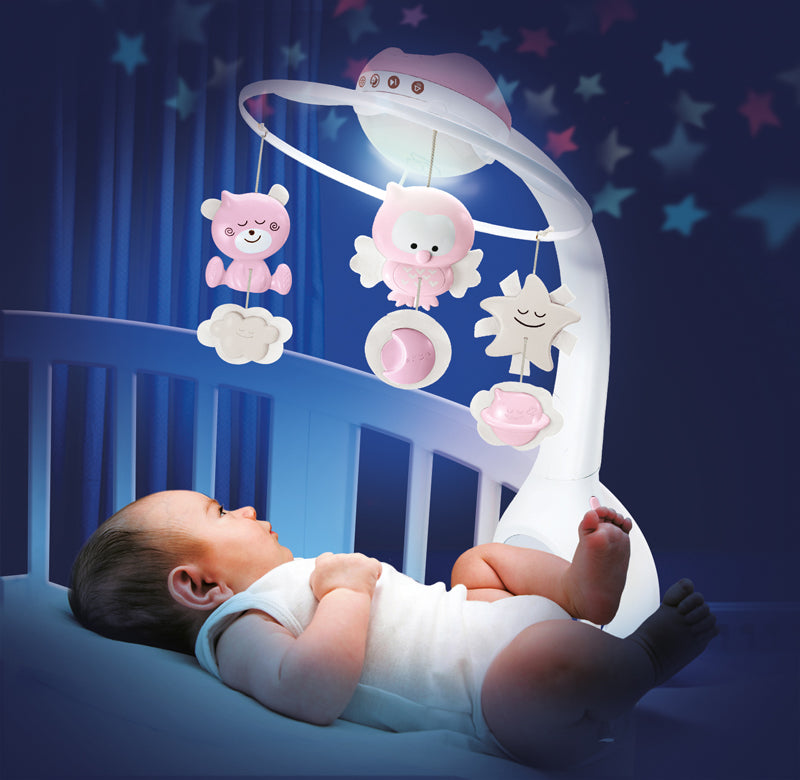 Infantino 3 in 1 Projector Musical Mobile Pink