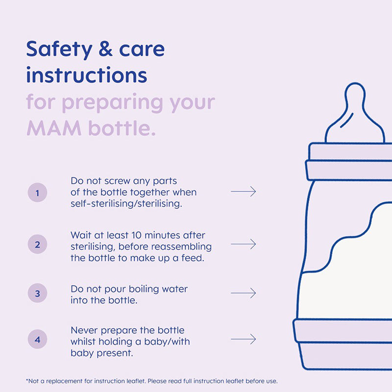 MAM Newborn Bottle Starter Set Lilac