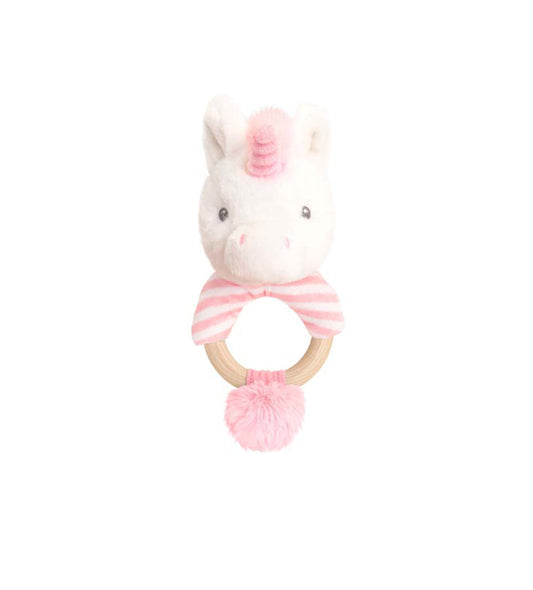 Keel Toys Keeleco Twinkle Unicorn Ring Rattle 14cm