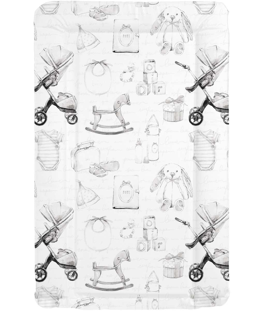 Mollydoo Baby Changing Mat Vintage Baby Grey