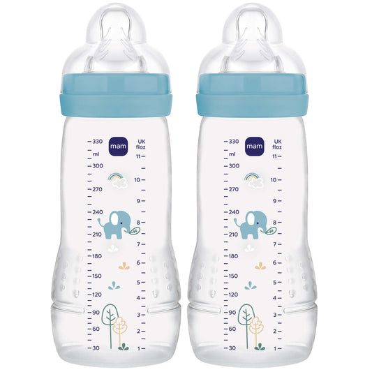 MAM Easy Active Bottle 330ml 2 Pack Blue