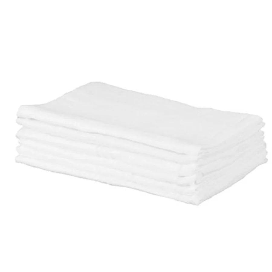 Cuddles Muslin Squares x6 White