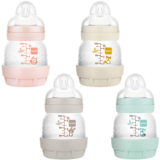 MAM Easy Start Anti-Colic Bottle 130ml 3pk Assorted Colours