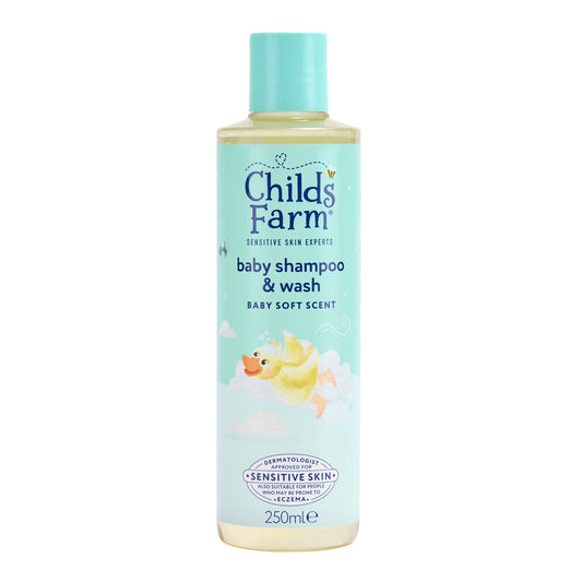 Child's Farm Baby Shampoo & Body Wash 250ml 3 Pack