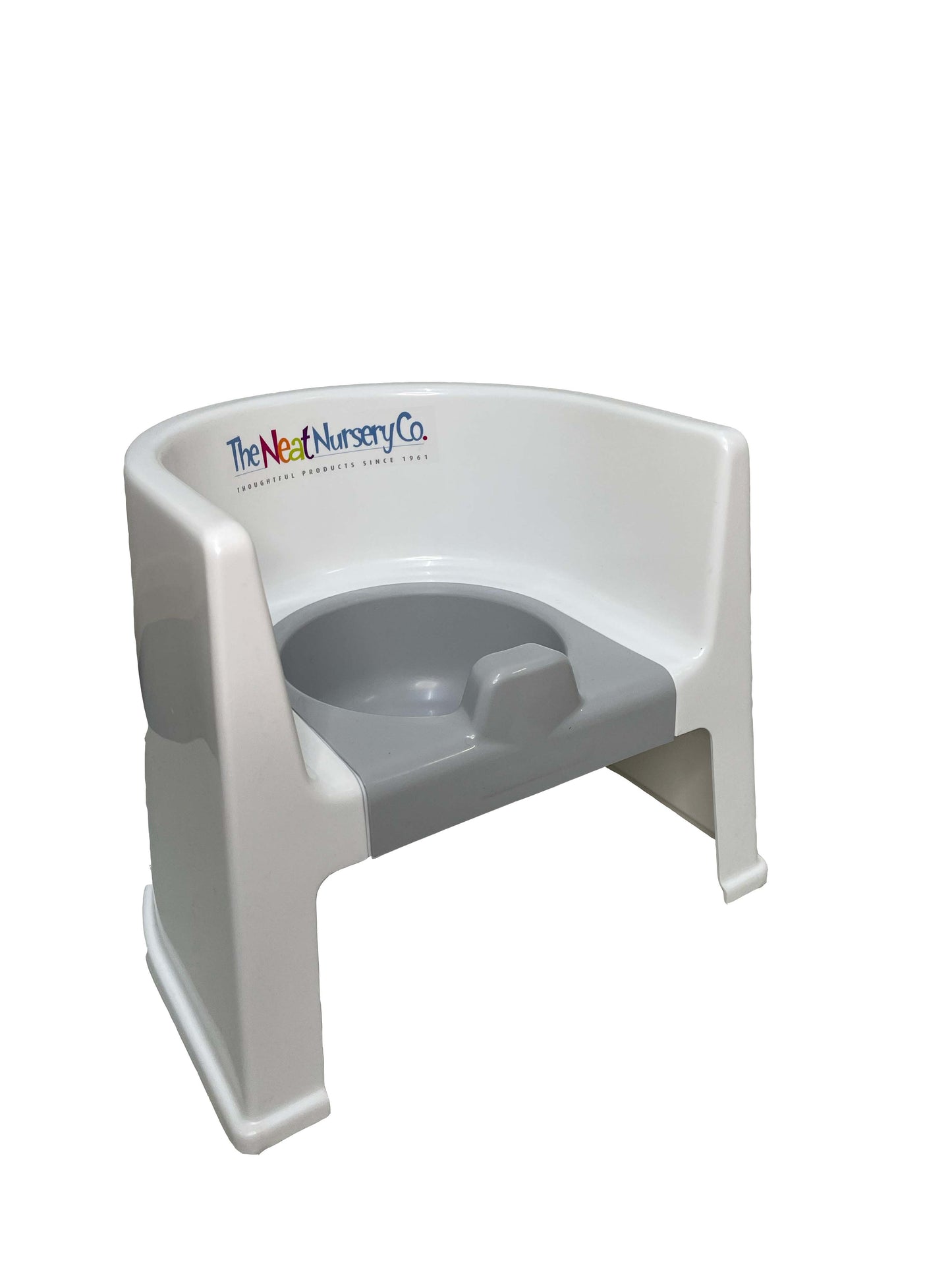 The Neat Nursery Co. Potty Chair White Grey