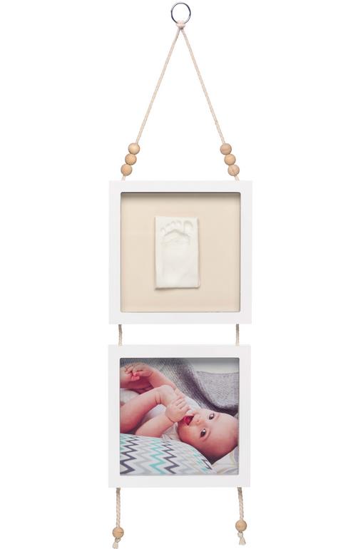 Baby Art Hanging Frame Grey