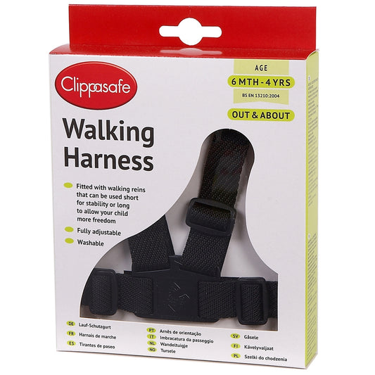 Clippasafe Harness & Reins Easy Wash Black