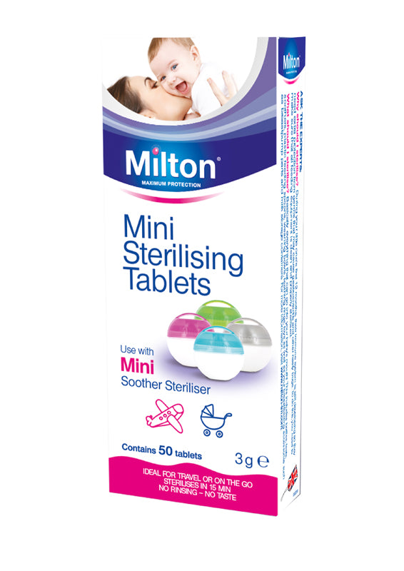 Milton Mini Soother Steriliser + Milton Mini Sterilising Tablet 50Pk