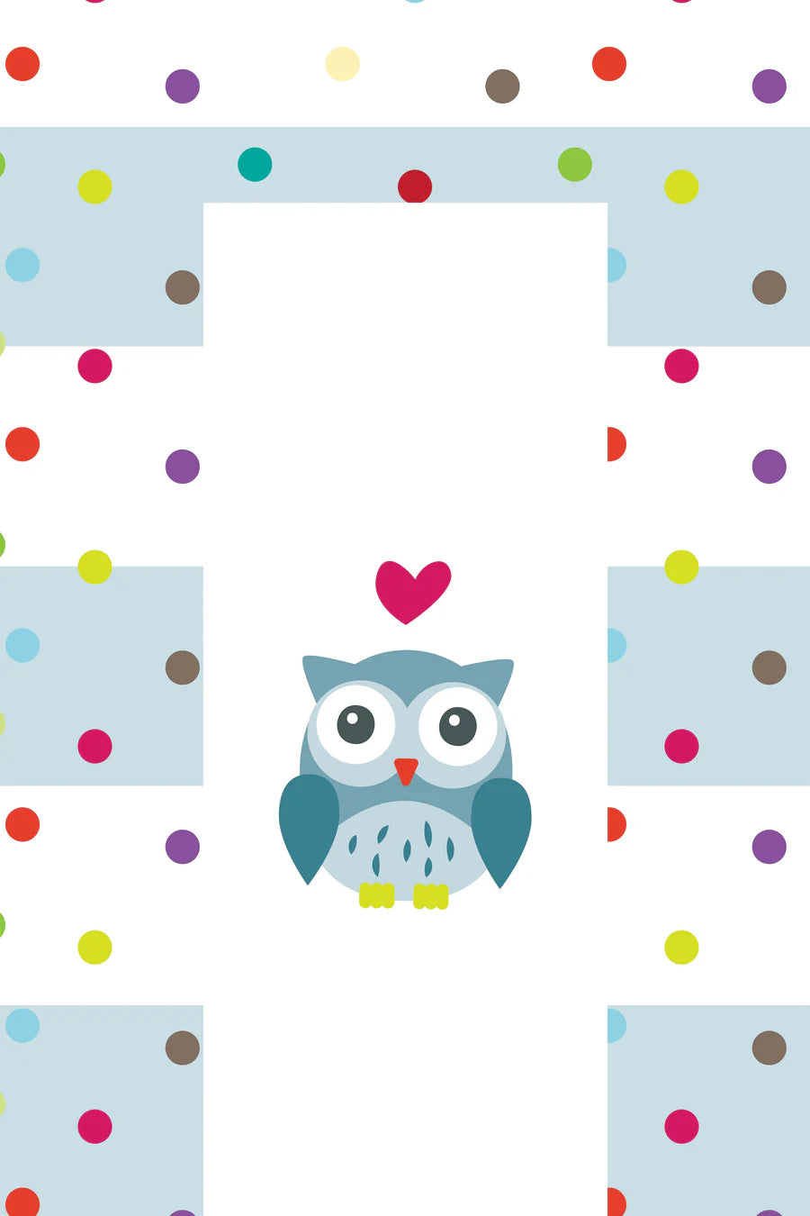 Mollydoo Baby Changing Mat Love Owl