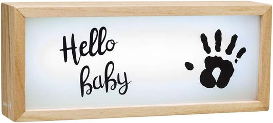 Baby Art Lightbox With Imprint Wooden