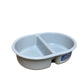 The Neat Nursery Co. Oval Top 'N' Tail Bowl Grey