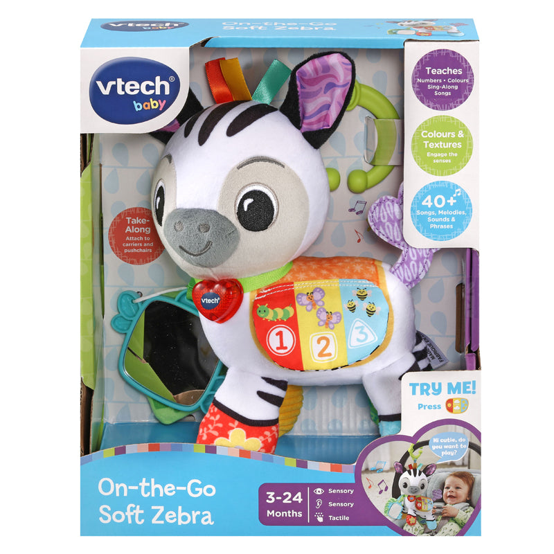 VTech On-the-Go Soft Zebra