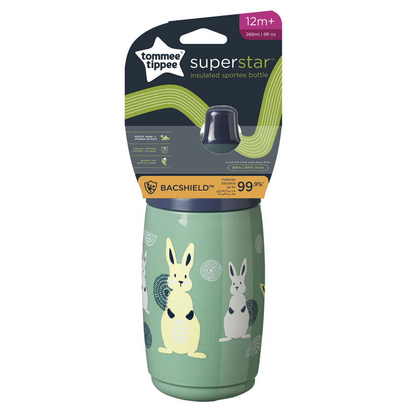 Tommee Tippee Insulated Sportee 266ml 12m+ Pack of 3 Assorted