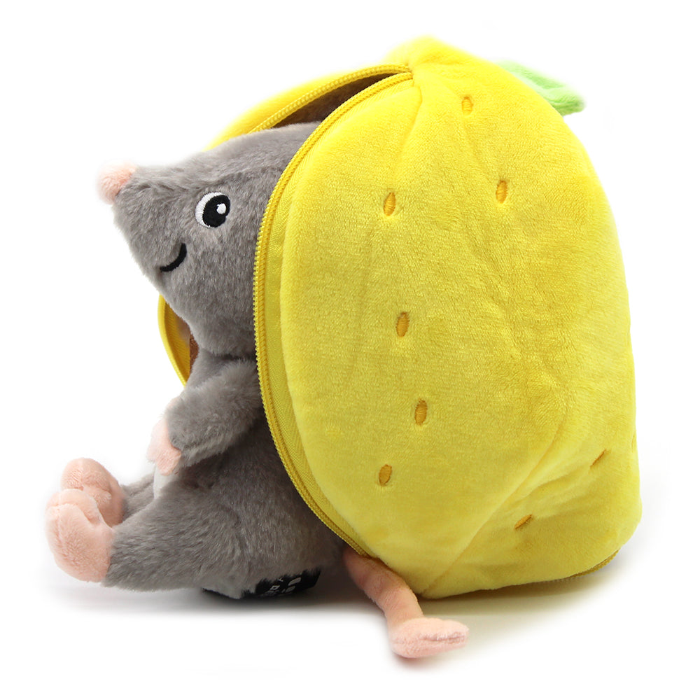 Flipetz Rocket The Mouse & Lemon Plush 2 in 1 Toy