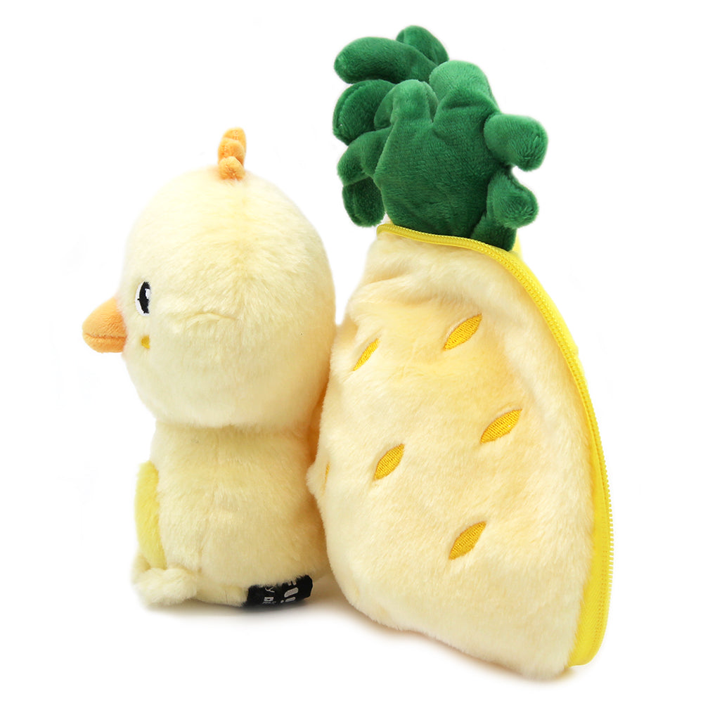 Flipetz Nugget The Chick & Pineapple Plush 2 in 1 Toy