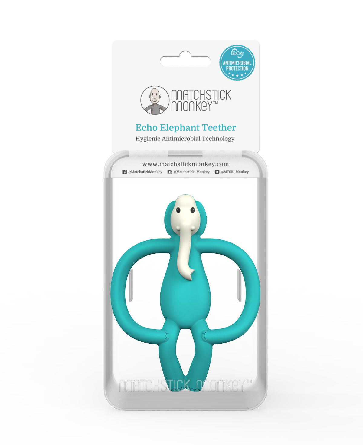 Matchstick Monkey Animal Teether Echo Elephant